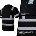 breathable safety reflective tape construction worker shirt